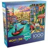 Buffalo Games Night & Day Sights of Venice 1000-Piece Interlocking Jigsaw Puzzle for Adults Ages 14+