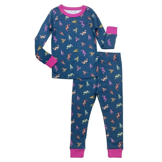 2 Piece Infant/Toddler Pajamas Moth Print