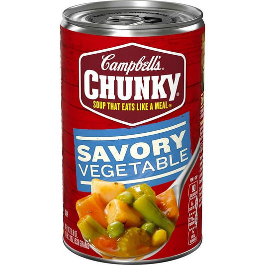 Campbell’s Chunky Soup, Ready to Serve Savory Vegetable Soup, 18.8 Oz Can, Quantity of 1