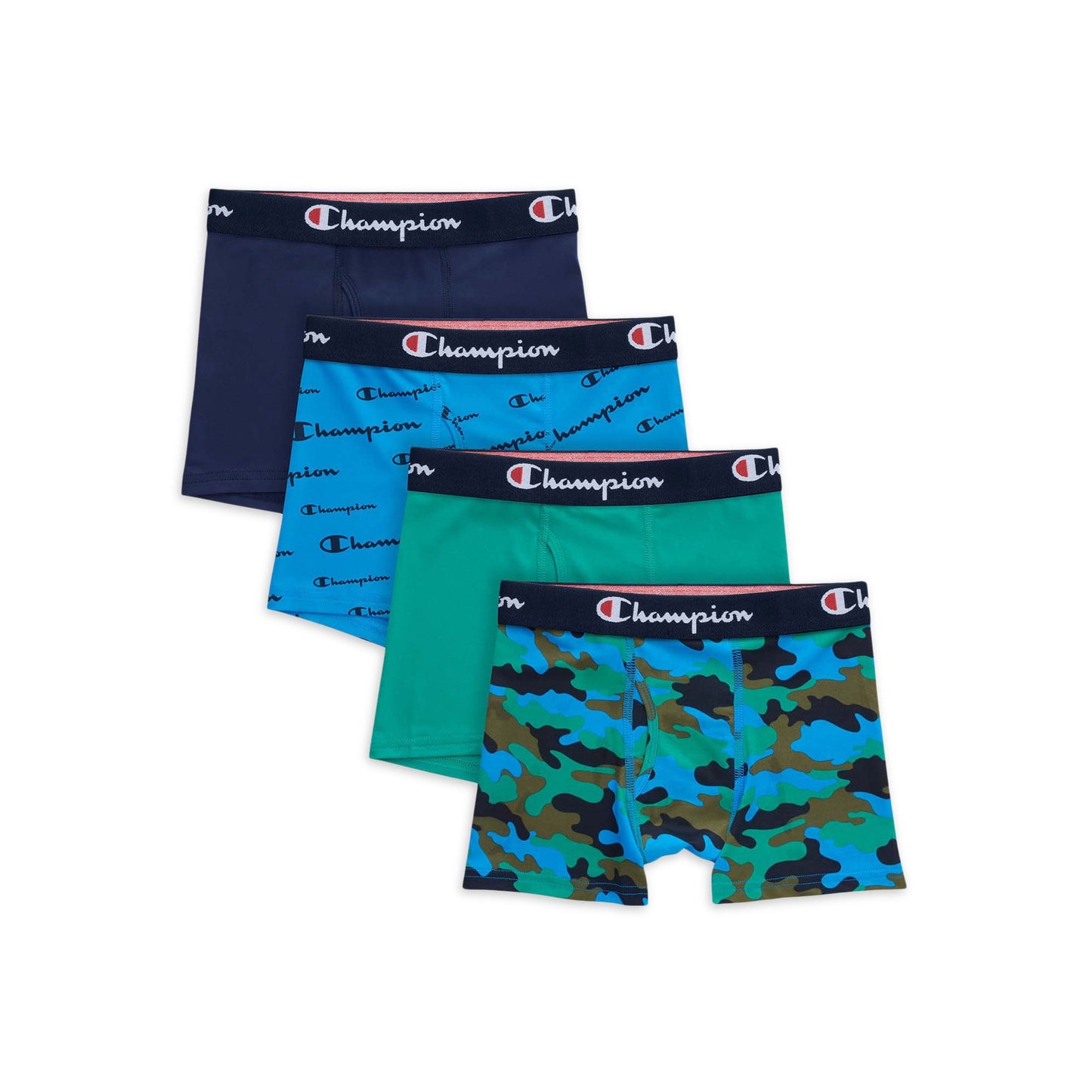 Champion Boys' Everyday Active Stretch Boxer Briefs, 4-Pack, Sizes S-XL