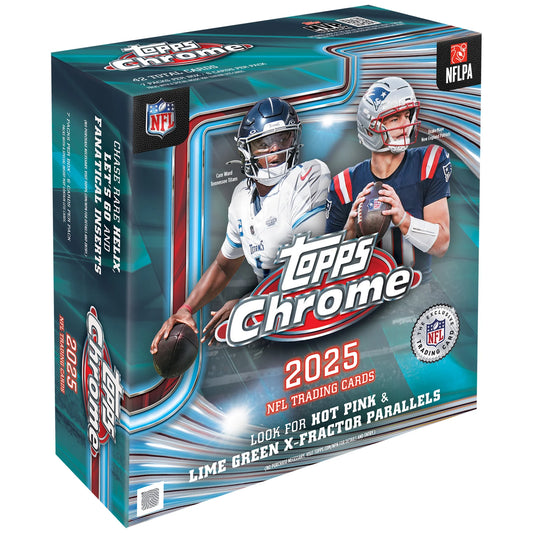 2025 Topps Chrome Football - Factory Sealed - Mega Box
