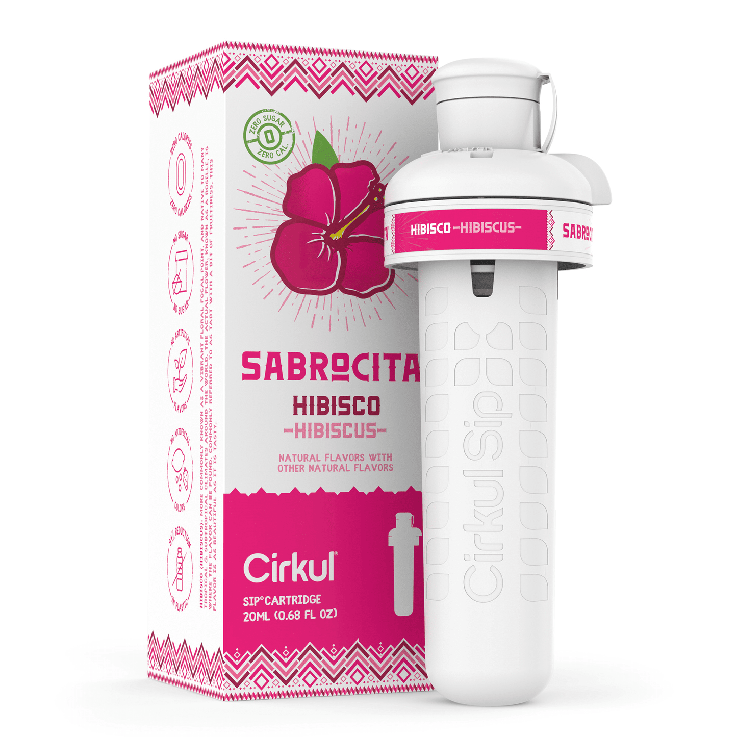 Cirkul Sabrocita Hibiscus Flavor Cartridge, Drink Mix, 1-Pack