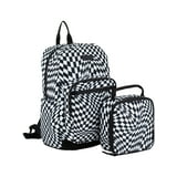 Eastsport Unisex 17" Backpack & Lunch Box 2-Piece Set, Color: Dimensional Check