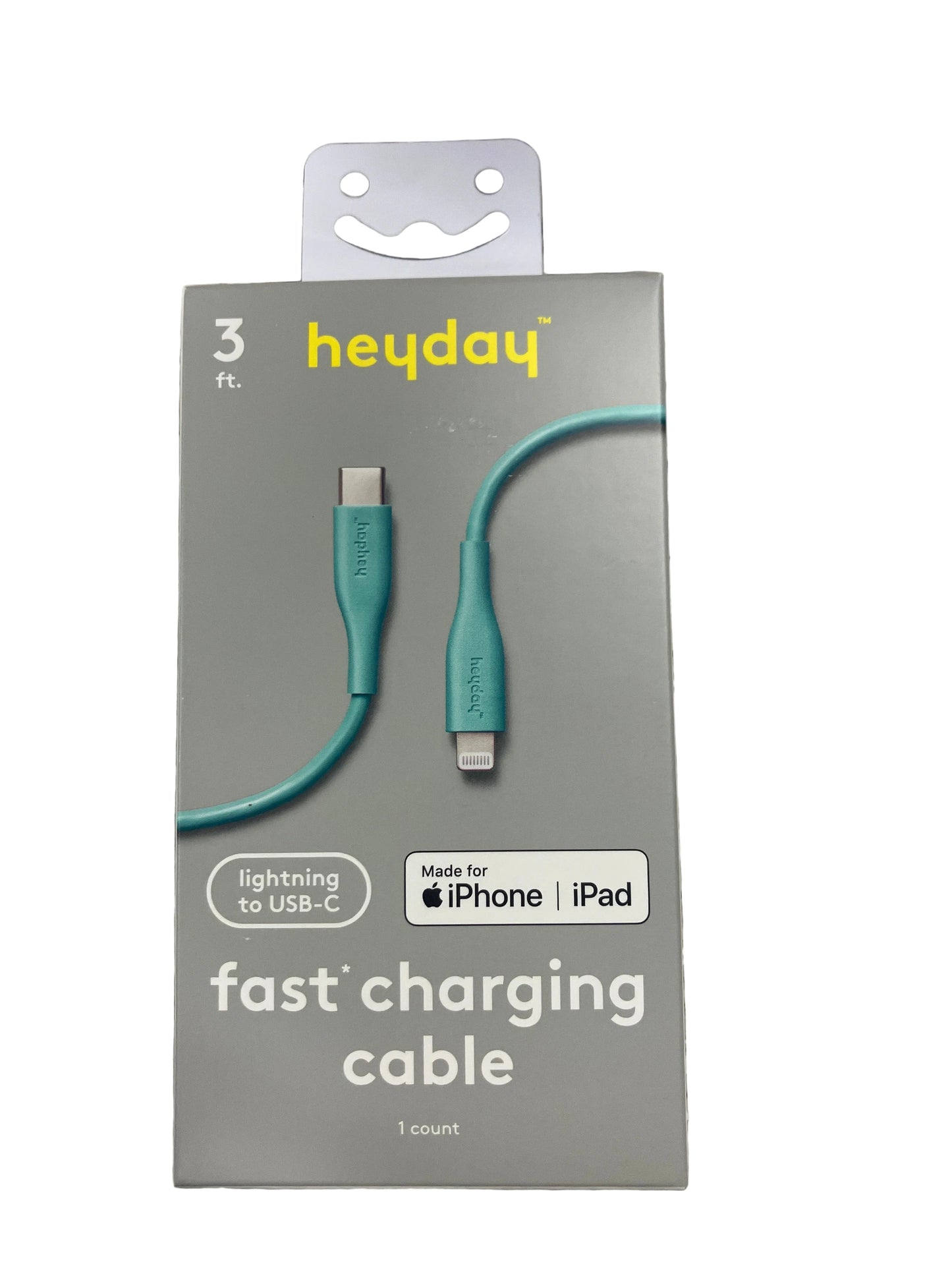3' Lightning to USB-C Round Cable - Heyday™ Spring Teal