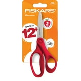 Fiskars Student Scissors, 7", Pointed, School Supplies for Kids 12+, Red