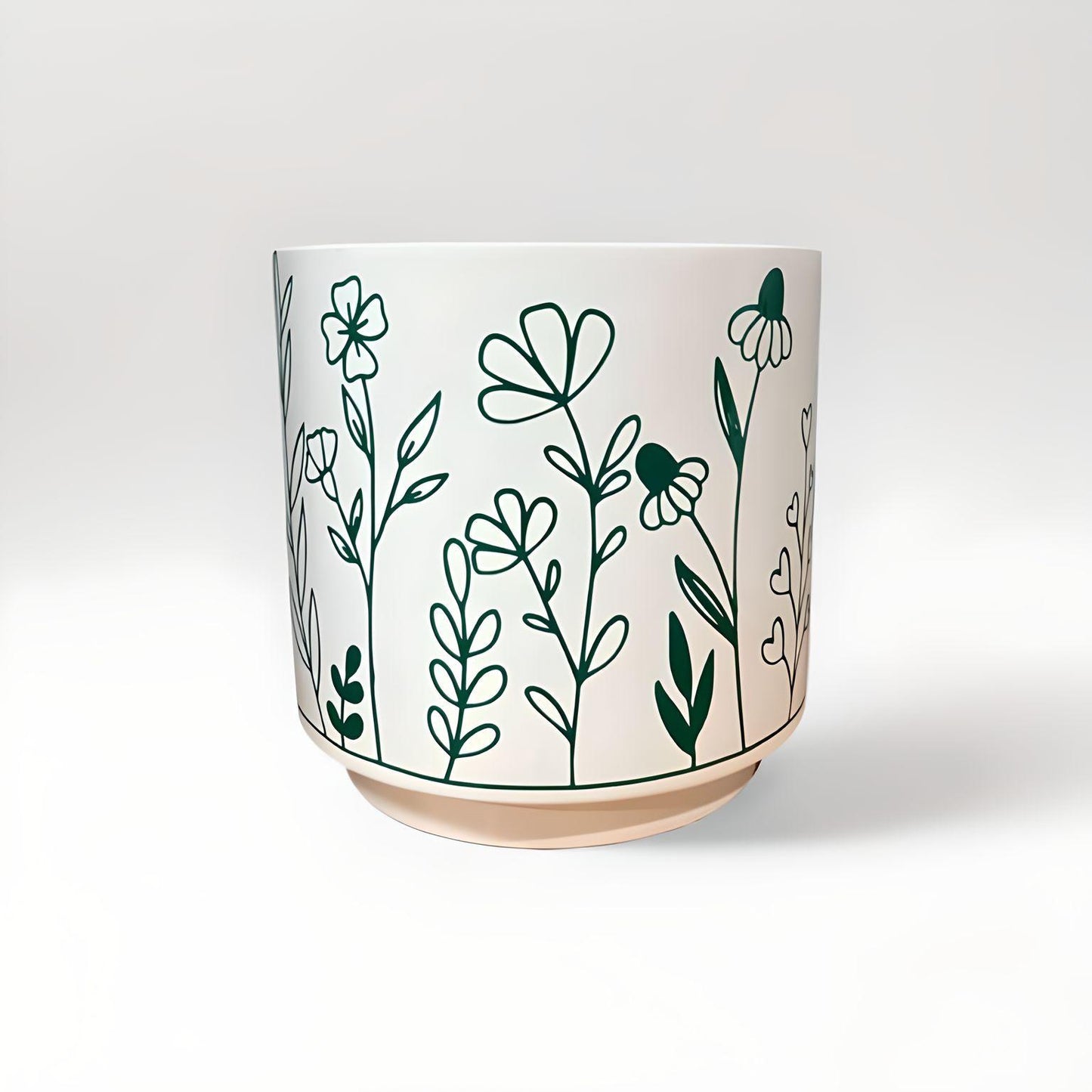 6 inch Decorated Flower Pot