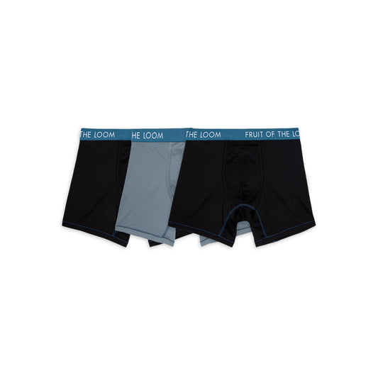 Fruit of the Loom Men's Getaway Collection Boxer Briefs, 3-Pack - Size S