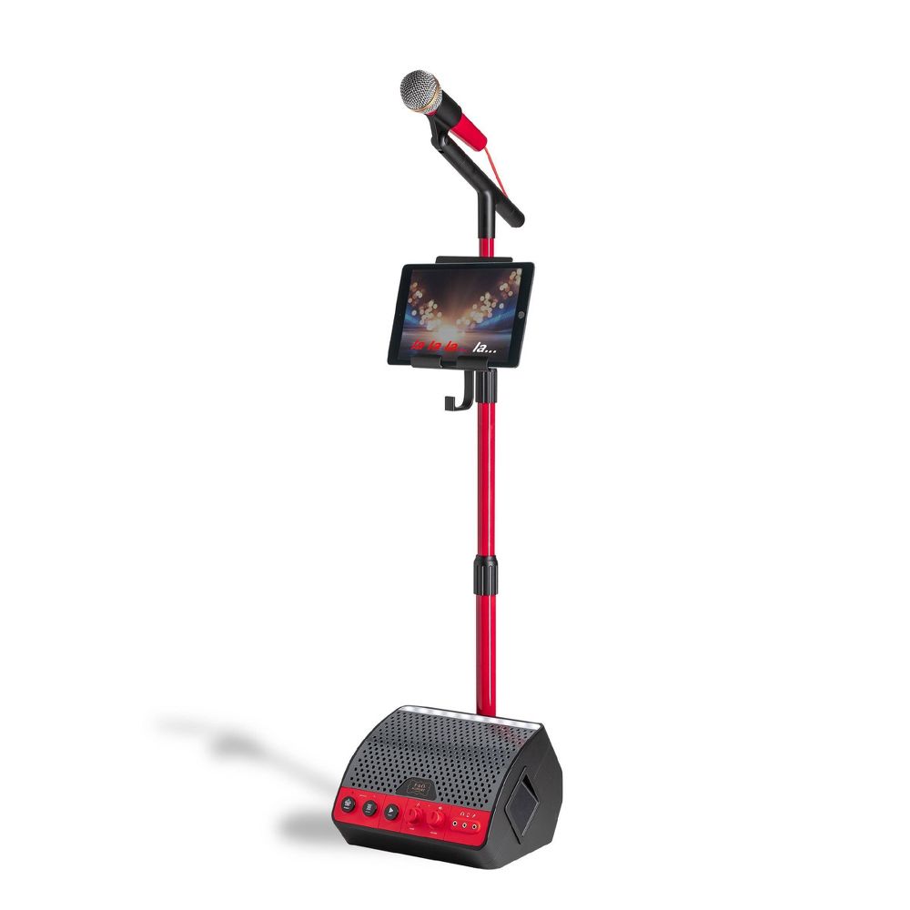 FAO Schwarz 45" from Ground Adjustable Microphone with Stand and Tablet Holder
