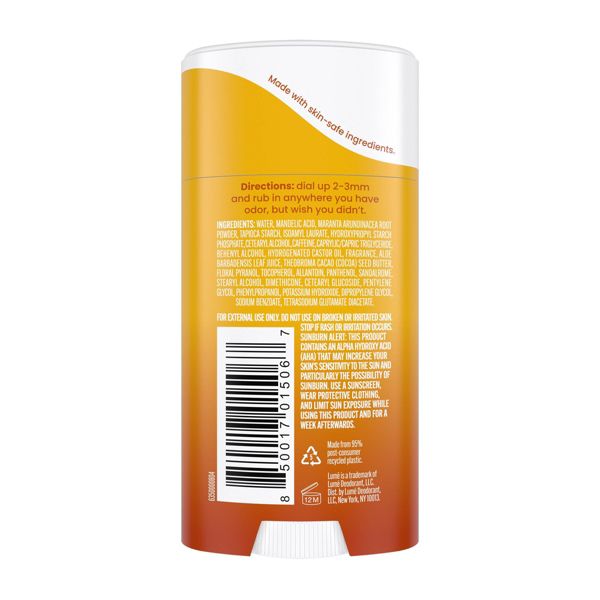 Lume Whole Body Women's Invisible Cream Stick Deodorant Toasted Coconut Scent - Aluminum-Free 2.2oz