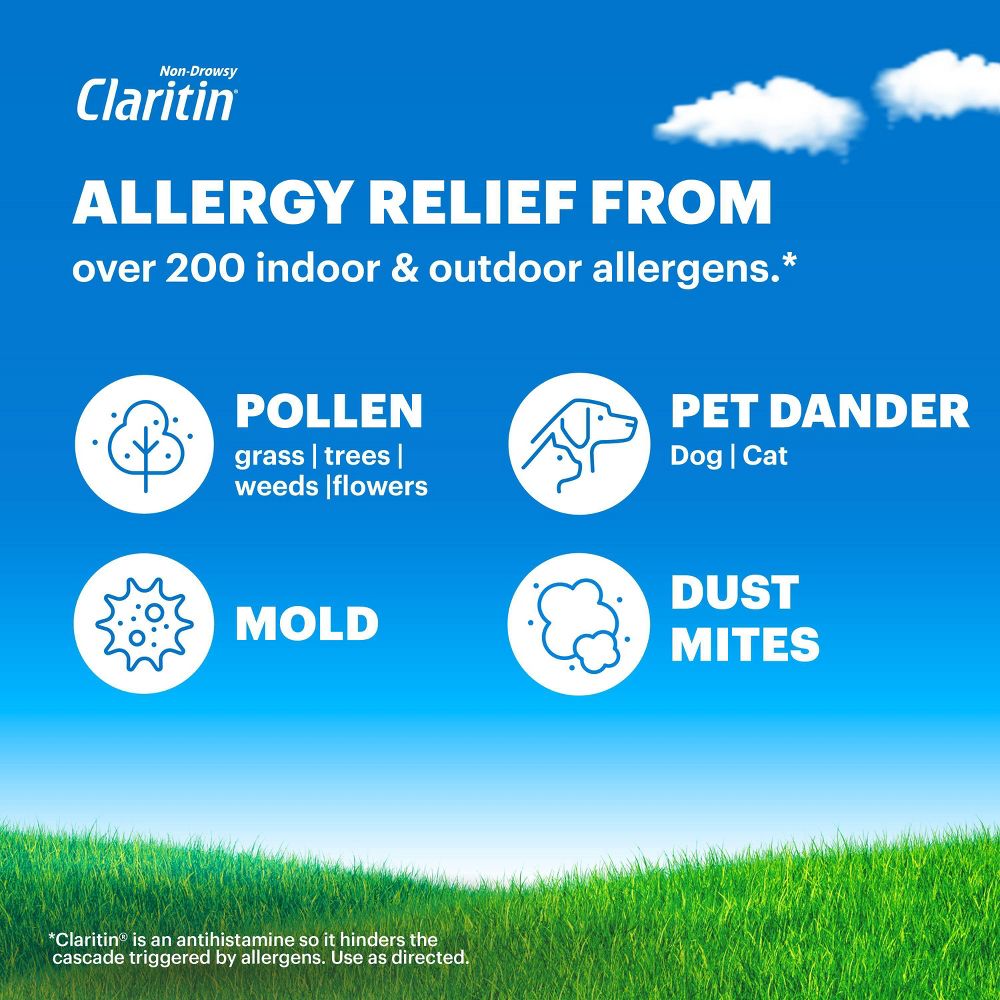 Claritin Allergy Relief 24 Hour Non-Drowsy Loratadine Liquid Gel