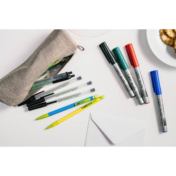 BiC 12pk ECOlutions #2 Mechanical Pencils 0.7mm: School Supplies, Erasable, Plastic, Black, 3 Years & Up