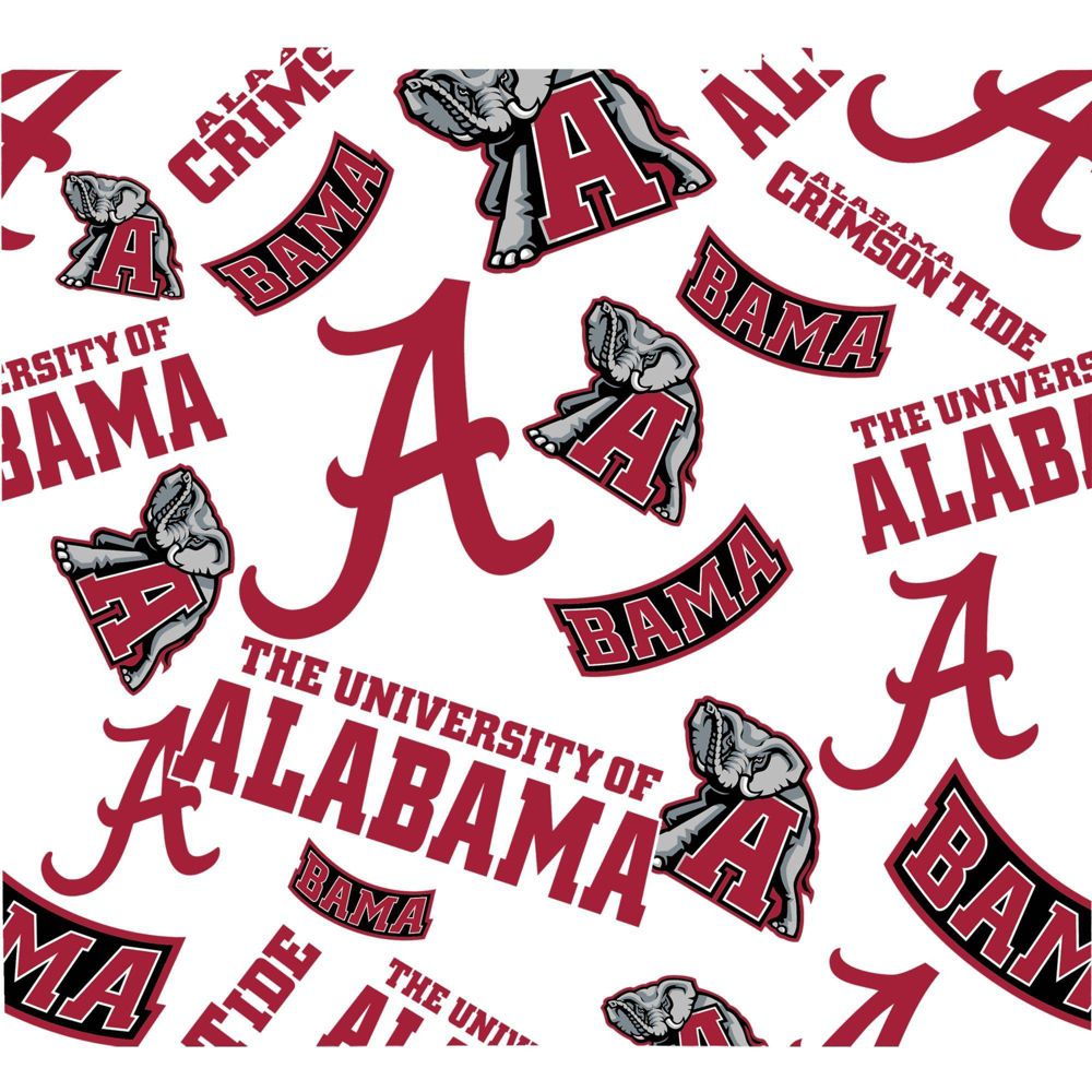 NCAA Alabama Crimson Tide Tervis All Over Venture Water Bottle - 24oz: Flip-Top Lid