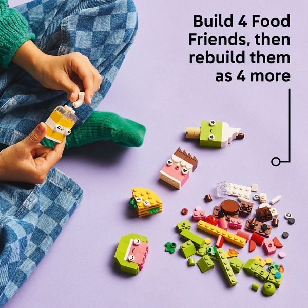 LEGO Classic Creative Food Friends Building Toy, Pretend Play Food 11039