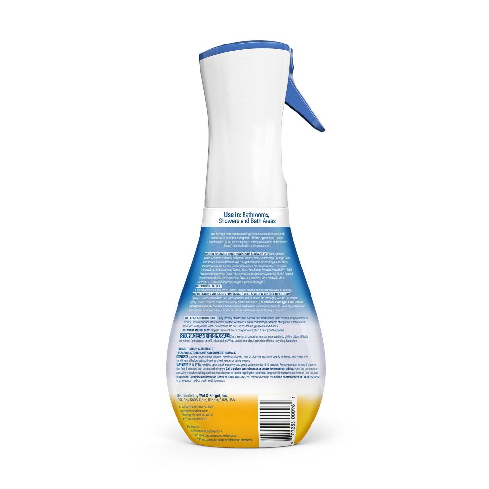 Wet & Forget Disinfecting Cleaner - Citrus Scent- 16.9 fl oz