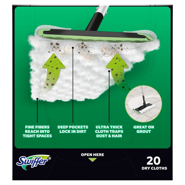 Swiffer Unstopables Fresh Heavy Duty Dry Cloths Refill - 20ct