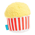 BARK Barkbuster Movie Night Buttered Chompcorn Dog Food Shaped Plush Toy - XS-M (0-50 lb.)