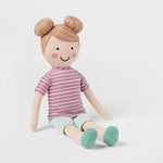 Decorative Kids' Pillow Striped Purple - Pillowfort: Novelty Plush, Recycled Polyester Fill, OEKO-TEX Certified