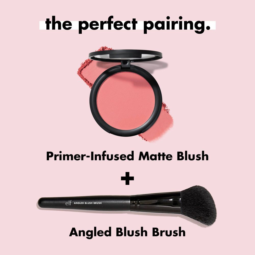 e.l.f. Primer-Infused Matte Blush - 0.35oz, Always Crushing