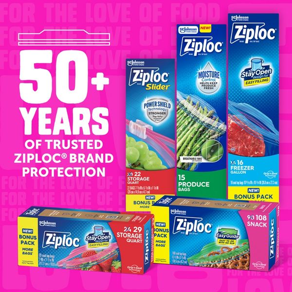 Ziploc Storage Gallon Bags 81 Count