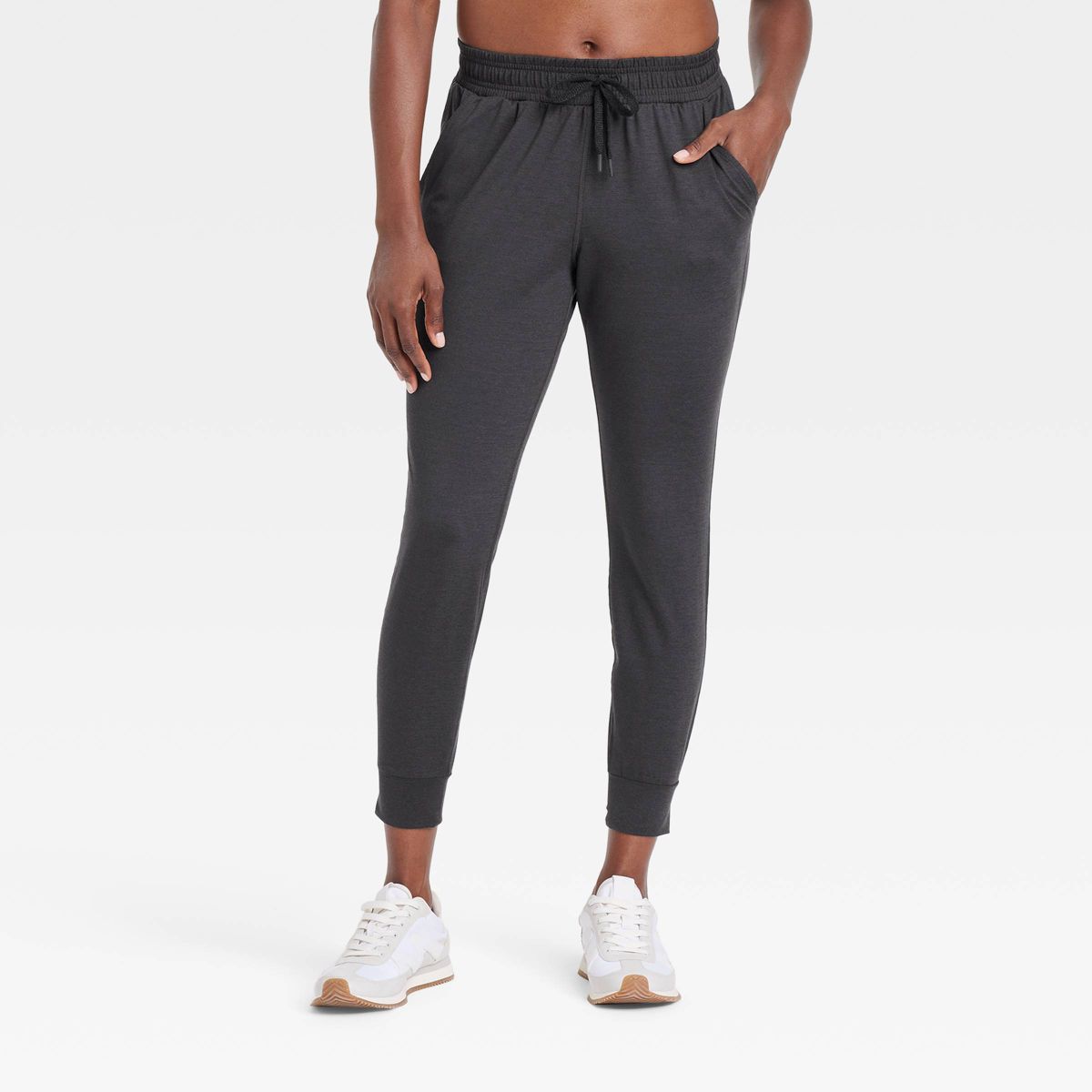 Women's Soft Stretch Jogger Pants - Heathered Black XS - All In Motion™