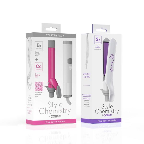 Conair Style Chemistry Flat Iron Attachment For Use With Style Chemistry Starter Kit Power Handle - 1"
