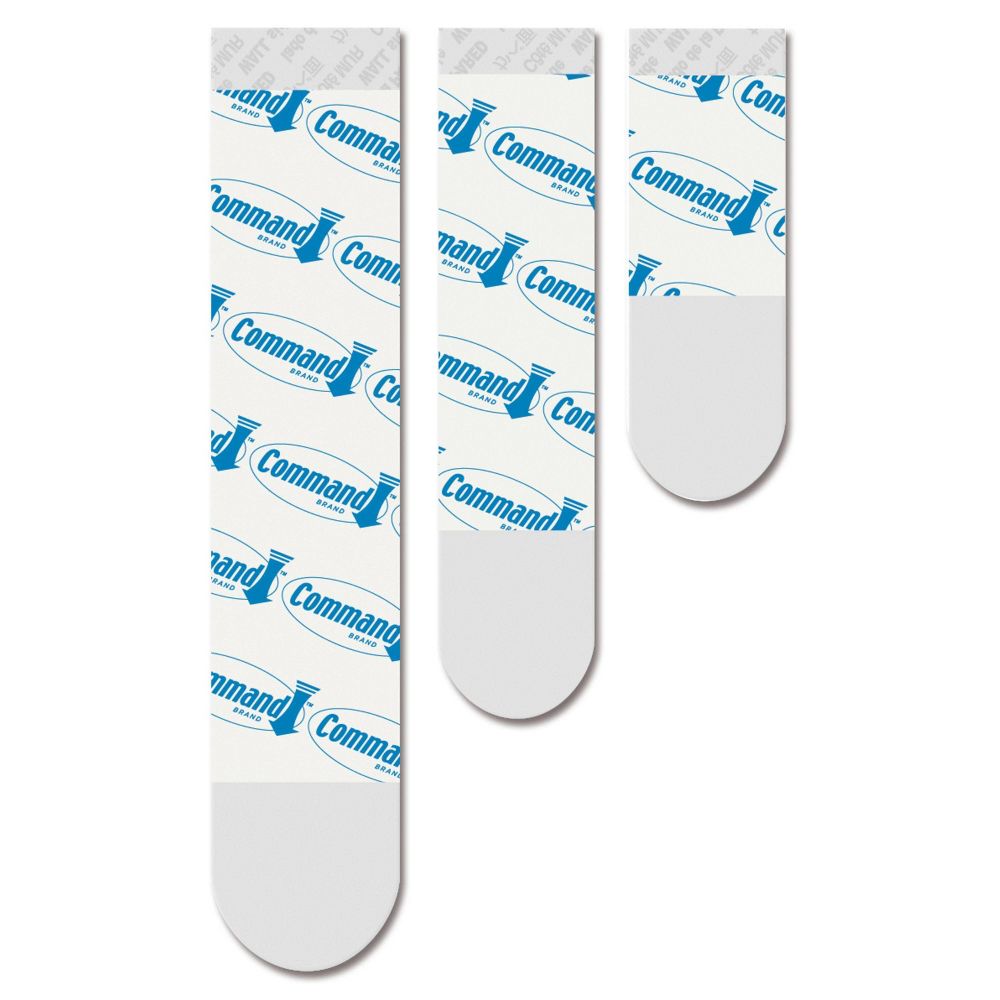 Command Refill Strips Tape: 3M Command Hook Refills, Adhesive Hooks, White, 16 Pack, 4 lb Capacity