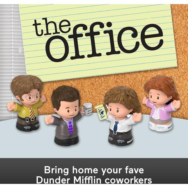Little People Collector The Office US TV Series Special Edition Set in Display Gift Box for Adults & Fans, 4 Figures