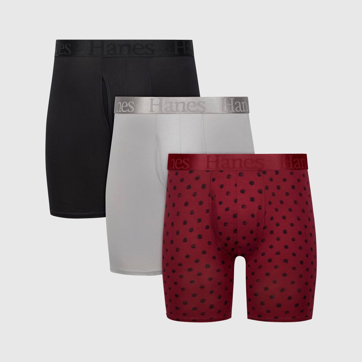 Hanes Originals Premium Men's Super Soft 3pk Boxer Briefs - Bonus Pack 4