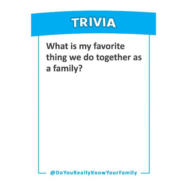 Do You Really Know Your Family? Board Game