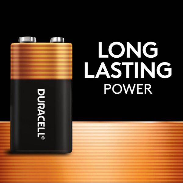 Duracell Coppertop 9V Batteries - Alkaline Battery