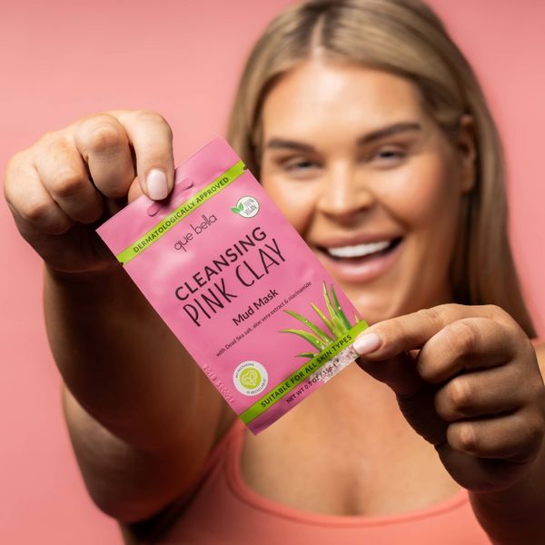 Que Bella Cleansing Pink Clay Mud Mask - 0.5oz