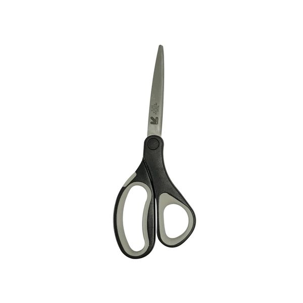 8" Home and Office Scissors - up&up™: Stainless Steel, Black, Adult School Scissors, Non-Powered Desk Tool