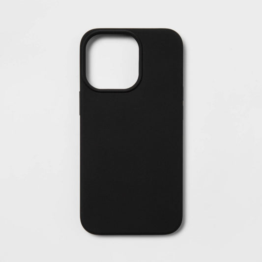 Apple iPhone 13 Pro with Magnetic Case - heyday™ Black: Lightweight Silicone Protective Cover