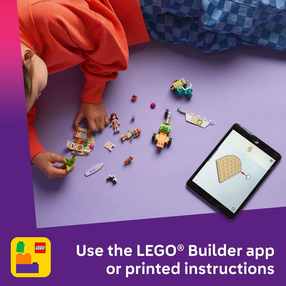 LEGO Friends Surfing Dogs and Scooter Adventure Pretend Play Building Toy