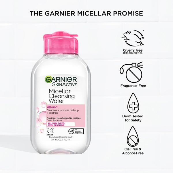 Garnier Micellar Water Hydrating Facial Cleanser & Makeup Remover - 3.4 oz - Basic Cleansing