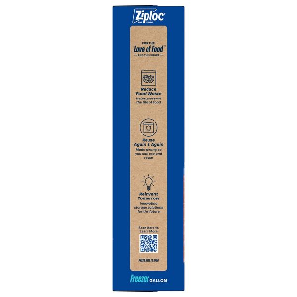 Ziploc Slider Freezer Gallon Bags with Power Shield Technology - 28ct