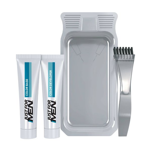 Just For Men Mustache & Beard Beard Coloring for Gray Hair with Brush Included