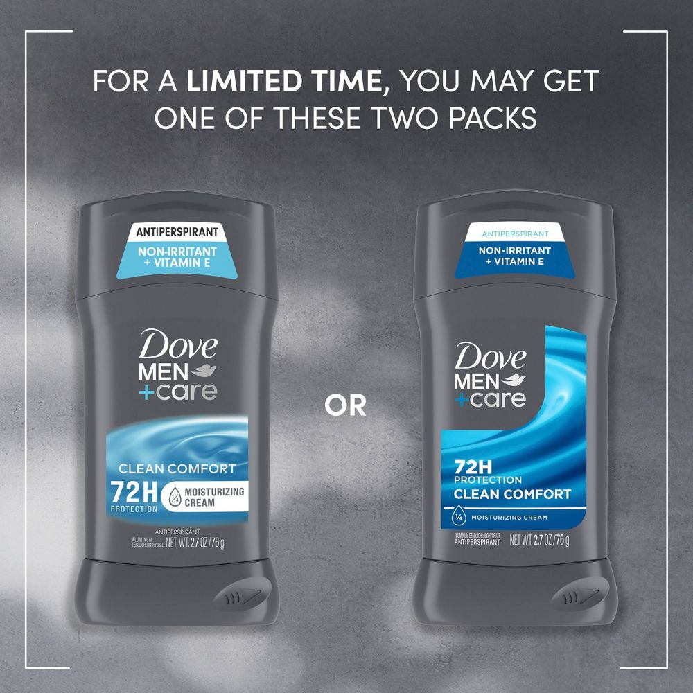 Dove Men+Care 72-Hour Antiperspirant & Deodorant Stick - Clean Comfort - 2.7oz