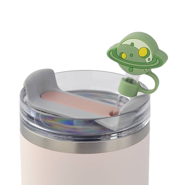 Novelty Straw Cover Spaceship Green Apple - Bullseye's Playground™