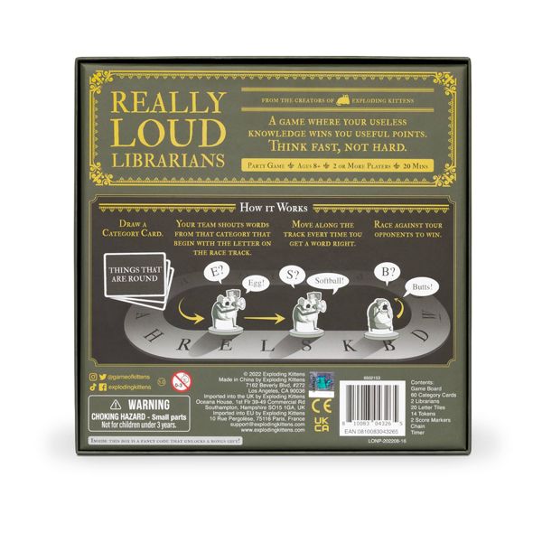 Really Loud Librarians Game by Exploding Kittens