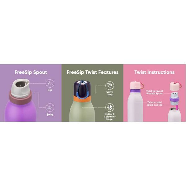 Owala 24oz FreeSip Twist Stainless Steel Water Bottle