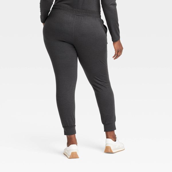 Women's Soft Stretch Jogger Pants - Heathered Black XS - All In Motion™
