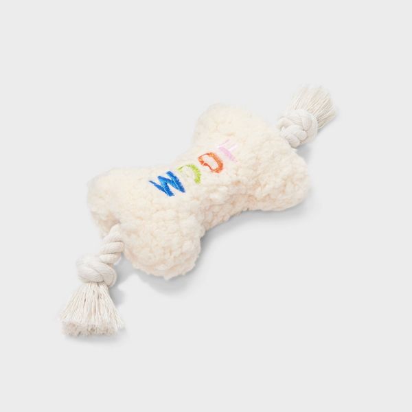 12.5" Bone Plush Rope Dog Toy - Boots & Barkley™