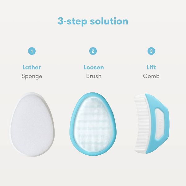 Frida Baby DermaFrida The FlakeFixer 3-Step Cradle Cap System