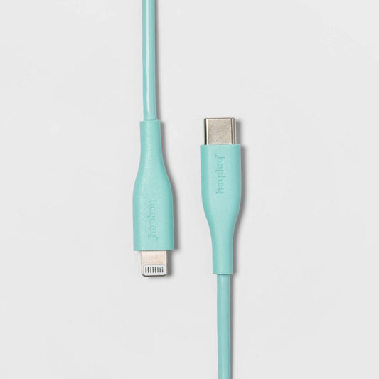Lightning to USB-C Round Cable - Spring Teal - heyday™