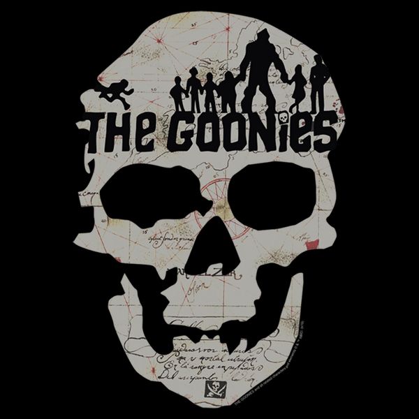 Men's The Goonies Skull Map Logo T-Shirt Size Small