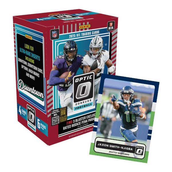 2025 Panini NFL Optic Donruss Football Trading Card Blaster Box