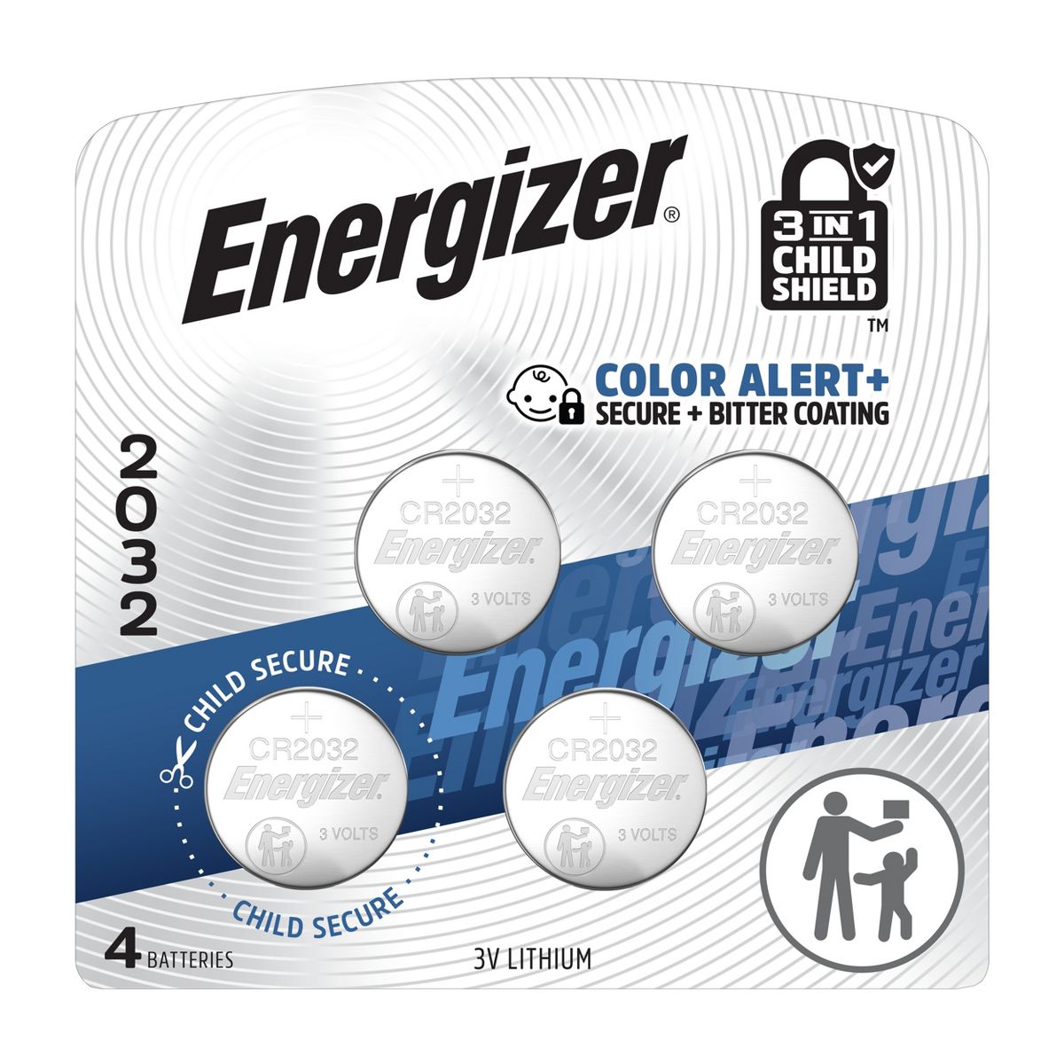 Energizer 2032 Batteries - Lithium Coin Battery - 4 Pack