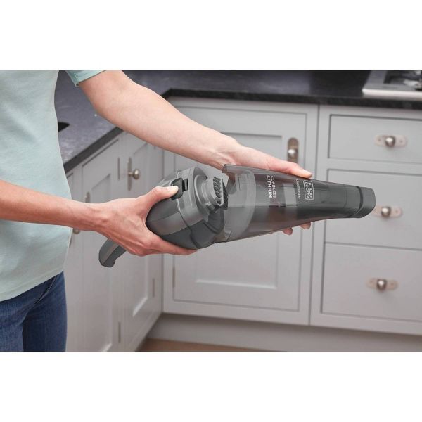 BLACK+DECKER Compact Lithium Handheld Vacuum - Gray HNVC220BCZ01: Cordless Dustbuster, Portable Car Vacuum, Rechargeable