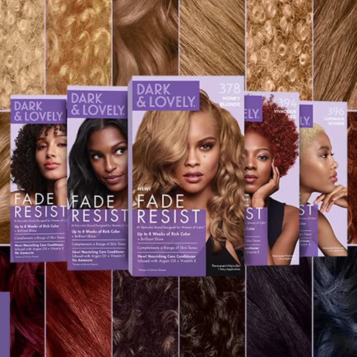 Dark and Lovely Fade Resist Rich Conditioning Hair Color - 372 Natural Black